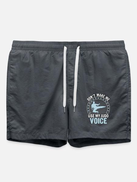 Don't make me use my Judo Voice - Swim Trunks - anthracite
