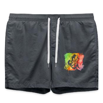Judo - Short de bain - charbon - Devant - AI Model Male 185 light (185cm)