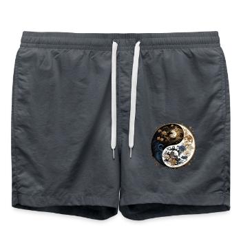 Yin Yang - Short de bain - charbon - Devant - AI Model Male 185 light (185cm)