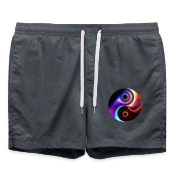 Yin Yang - Short de bain - charbon - Devant - AI Model Male 185 light (185cm)