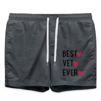 Vétérinaire - Short de bain - charbon - Devant - AI Model Male 185 light (185cm)