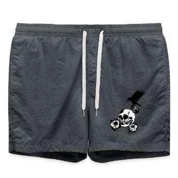 Crâne - Short de bain - charbon - Devant - AI Model Male 185 light (185cm)
