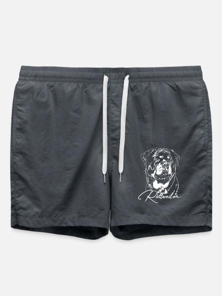 ROTTWEILER Hund Rotti Rottie IGP Wilsigns Hunde - Badeshorts - Anthrazit