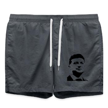 Zelensky - Badeshorts - Anthrazit - Vorne - AI Model Male 185 light (185cm)