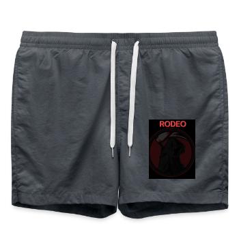 rodeo T shirt - Short de bain - charbon - Devant - AI Model Male 185 light (185cm)