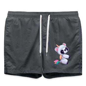 Koala Unicorn Fusion, Awesome Animal Design - Swim Trunks - anthracite - Front - AI Model Male 185 light (185cm)