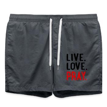 beten - Badeshorts - Anthrazit - Vorne - AI Model Male 185 light (185cm)