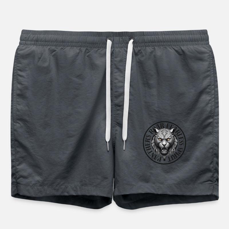 Fearless Panther - Swim Trunks - anthracite