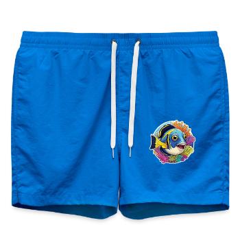 Poissons coralliens colorés et anémones de mer - Short de bain - cobalt blue - Devant