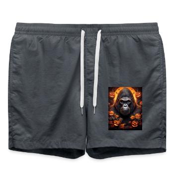 Gorille d’Halloween - Short de bain - charbon - Devant - AI Model Male 185 light (185cm)