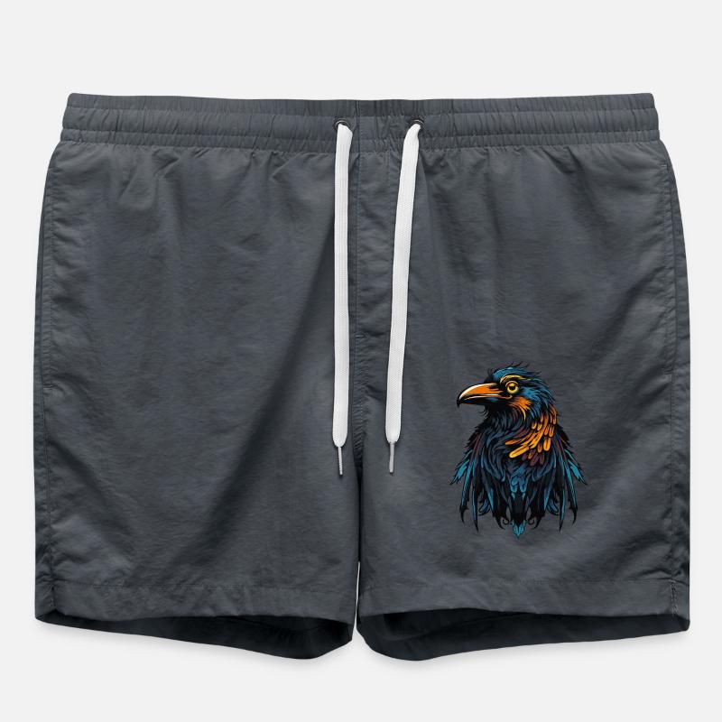 Raven Bird - Swim Trunks - anthracite