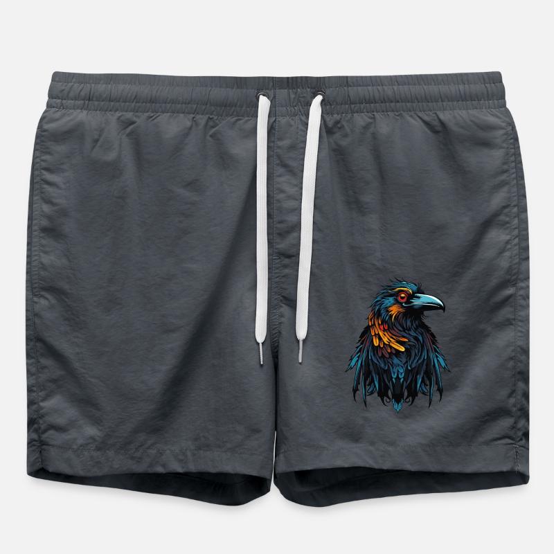 Raven Bird - Swim Trunks - anthracite