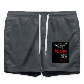 Fix gegen rechts - Short de bain - charbon - Devant - AI Model Male 185 light (185cm)