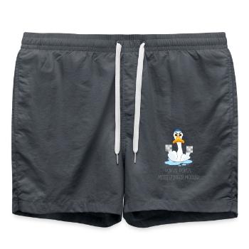 Hokus Pokus Mittelfinger Modus - Badeshorts - Anthrazit - Vorne - AI Model Male 185 light (185cm)