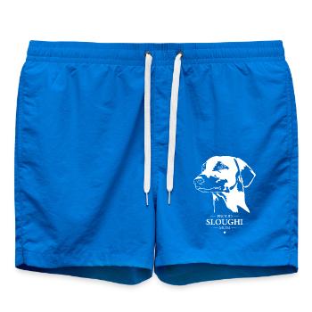 Sloughi Mom Dog Dog Greyhounds Wilsigns - Swim Trunks - cobalt blue - Front
