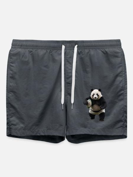 Sporty Panda - Swim Trunks - anthracite
