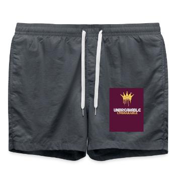 UNBREAKABLE - Short de bain - charbon - Devant - AI Model Male 185 light (185cm)