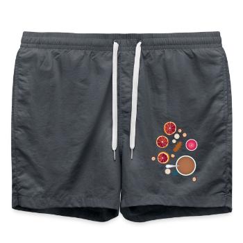 Cadeau Hygge Fall Feelings - Short de bain - charbon - Devant - AI Model Male 185 light (185cm)