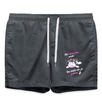 Schlaf-Shirt - Badeshorts - Anthrazit - Vorne - AI Model Male 185 light (185cm)