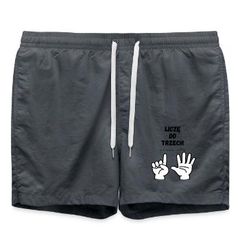 I'm counting to three - Swim Trunks - anthracite - Front - AI Model Male 185 light (185cm)