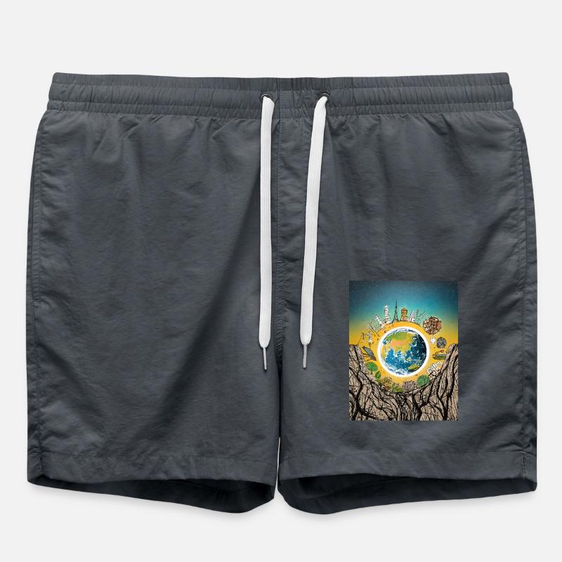 The Earth - Swim Trunks - anthracite