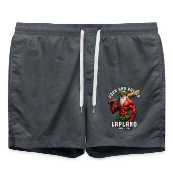 Der wilde Mann - Badeshorts - Anthrazit - Vorne - AI Model Male 185 light (185cm)