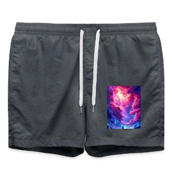 Coucher de soleil magique - Short de bain - charbon - Devant - AI Model Male 185 light (185cm)