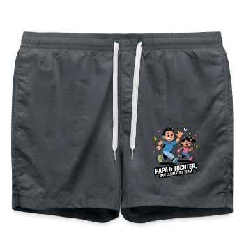 Father and daughter - Swim Trunks - anthracite - Front - AI Model Male 185 light (185cm)
