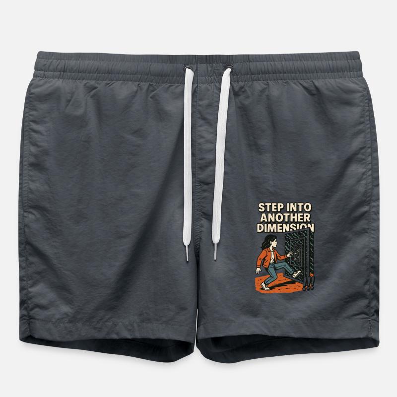 Step into another Dimension - Swim Trunks - anthracite