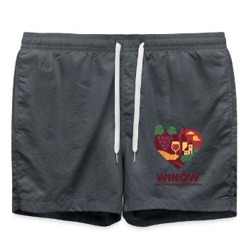 Winów – the heart of southern Opole - Swim Trunks - anthracite - Front - AI Model Male 185 light (185cm)