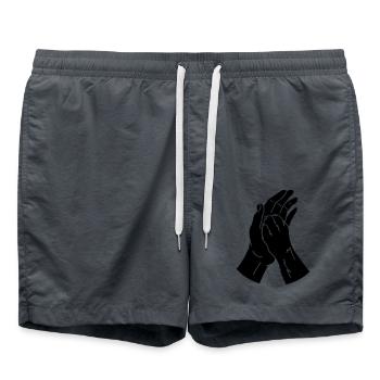 tierpfote hand - Badeshorts - Anthrazit - Vorne - AI Model Male 185 light (185cm)