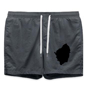 Naxos - Swim Trunks - anthracite - Front - AI Model Male 185 light (185cm)