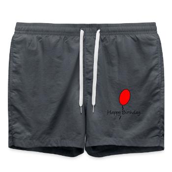 ALLES GUTE ZUM GEBURTSTAG. ALLES GUTE ZUM GEBURTSTAG. JAHRESTAG. - Badeshorts - Anthrazit - Vorne - AI Model Male 185 light (185cm)