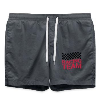 Conception de drapeau Racing Team - Short de bain - charbon - Devant - AI Model Male 185 light (185cm)