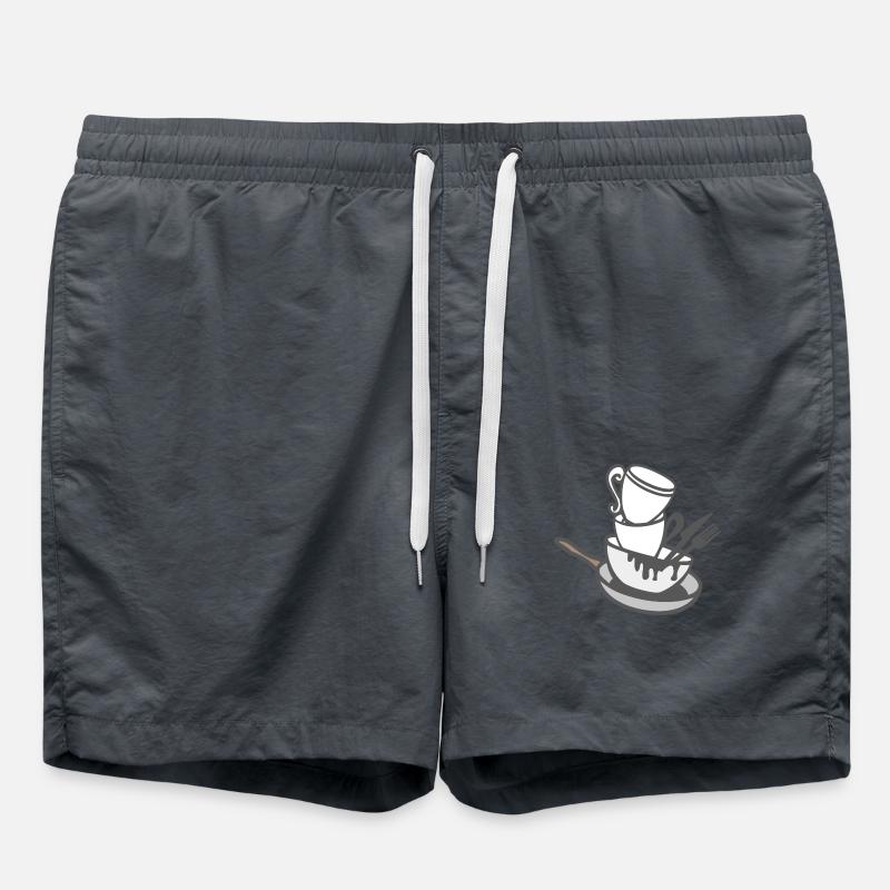 dishes - Swim Trunks - anthracite