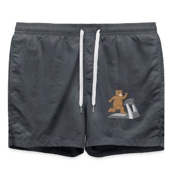 Tapis roulant de jogging d’ours - Short de bain - charbon - Devant - AI Model Male 185 light (185cm)