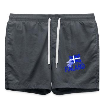 Finlande Finlande - Short de bain - charbon - Devant - AI Model Male 185 light (185cm)