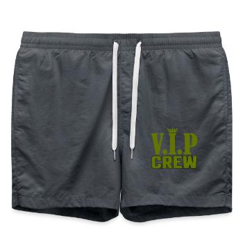 VIP Crew - Swim Trunks - anthracite - Front - AI Model Male 185 light (185cm)