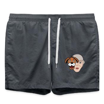 Dame Chien - Short de bain - charbon - Devant - AI Model Male 185 light (185cm)
