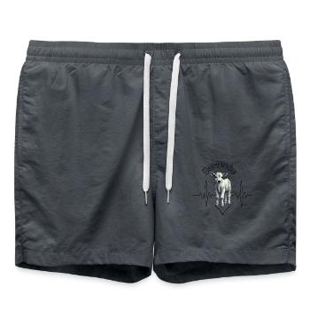 Dorfliebe - Badeshorts - Anthrazit - Vorne - AI Model Male 185 light (185cm)