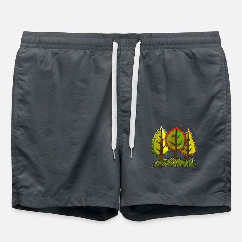 Tree - Swim Trunks - anthracite