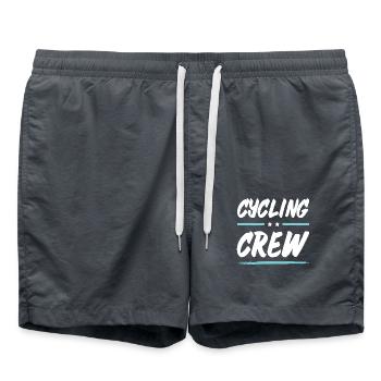 Cycling Crew - Swim Trunks - anthracite - Front - AI Model Male 185 light (185cm)