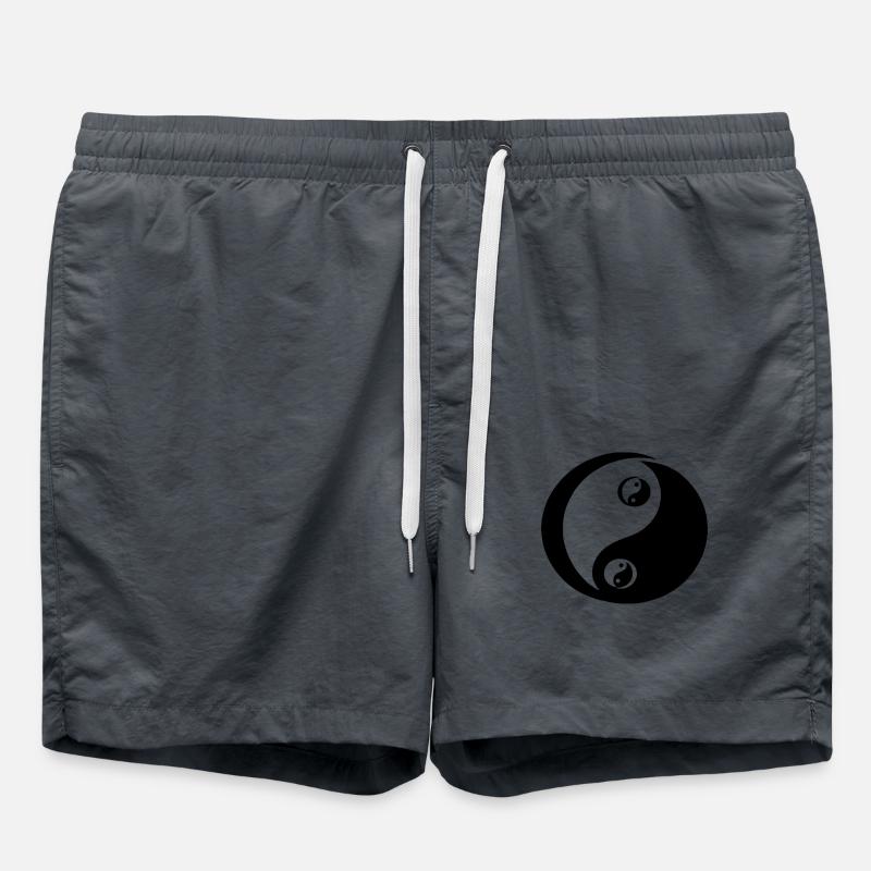 Yin Yang - Swim Trunks - anthracite