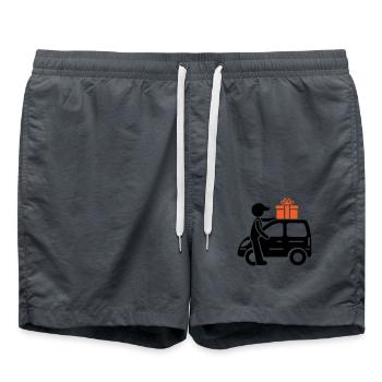 Livraison de services de colis - Short de bain - charbon - Devant - AI Model Male 185 light (185cm)