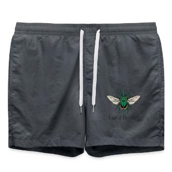 GRANDE ABEILLE - Short de bain - charbon - Devant - AI Model Male 185 light (185cm)