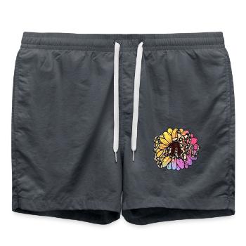 Glaube - Badeshorts - Anthrazit - Vorne - AI Model Male 185 light (185cm)