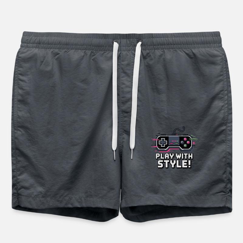 VIDEO GAME CONTROLLERS - Swim Trunks - anthracite