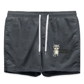LIEBLINGS RACCOON - Badeshorts - Anthrazit - Vorne - AI Model Male 185 light (185cm)