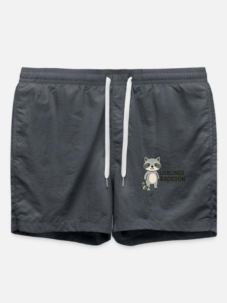 FAVORITE RACCOON - Swim Trunks - anthracite