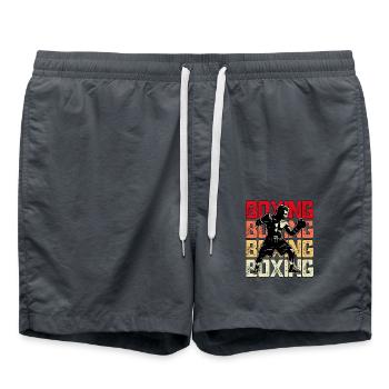 Boxe - Short de bain - charbon - Devant - AI Model Male 185 light (185cm)